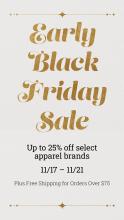 Early Black Friday (11/17 - 11/21) at Collegiate Store